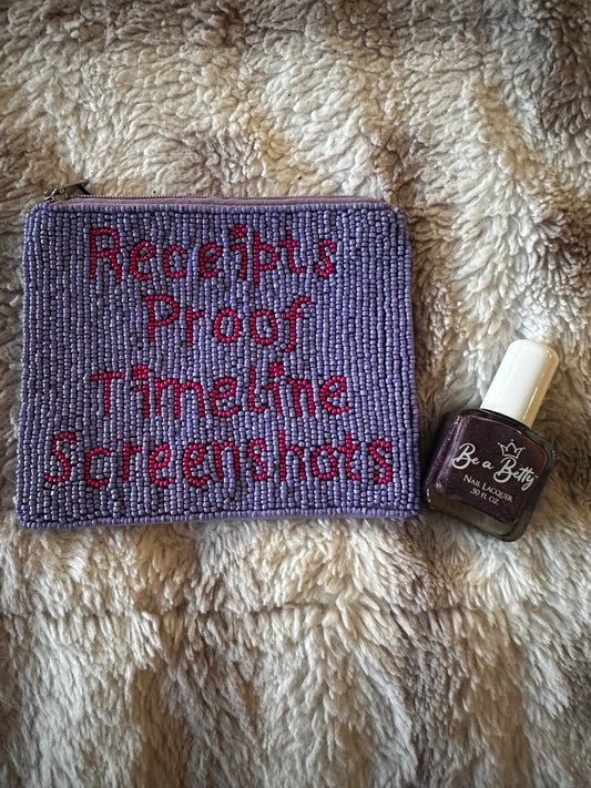 Beaded Coin Purse + Matching Polish